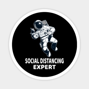 Social Distancing Expert, Funny Astronaut Social Distancing Champion 2020 Magnet